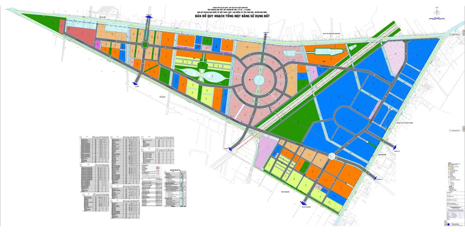 Mặt bằng Dự án Khu đô thị Vincity Hóc Môn