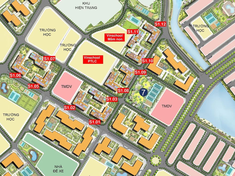 Vị trí The Sapphire 1 Vinhomes Ocean Park 1 Gia Lâm Hà Nội